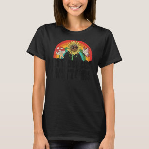T-shirt Hippie Retro tournesol Arc-en-Ciel Enseignant de v