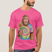 T-shirt Hippie Sasquatch Avec Tournesol (Devant)