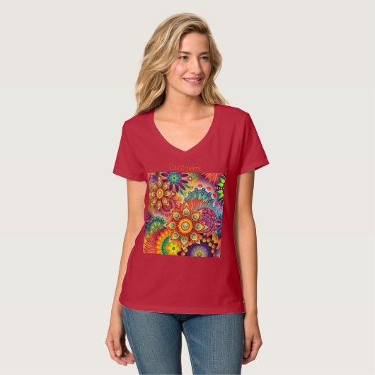 T-shirt Hippie Super Techno Psychedelic Thunder_Cove (Devant entier)