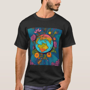 T-shirt Hippie Terre