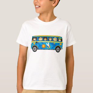 T-shirt Hippie Van de paix d'années '60 de bande dessiné