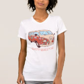 T-shirt Hippie Van Flower (Devant)