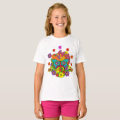 T-shirt Hippies - Hippy Flower Power - Hippies mignons - 1 (Devant entier)