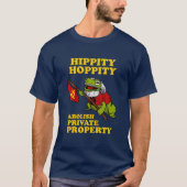 T-shirt Hippity Hoppity Abollir Propriété privée - Frog Me (Devant)