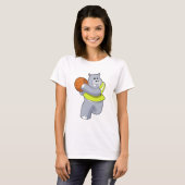 T-shirt Hippo as basketball player with basketball.PNG (Devant entier)
