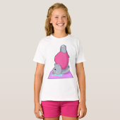 T-shirt Hippo au yoga Fitness (Devant entier)