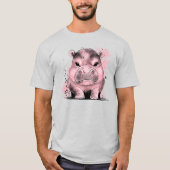 T-shirt Hippo bébé grincheux (Devant)