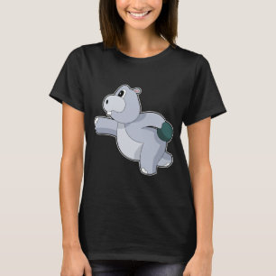 T-shirt Hippo Bowling ball