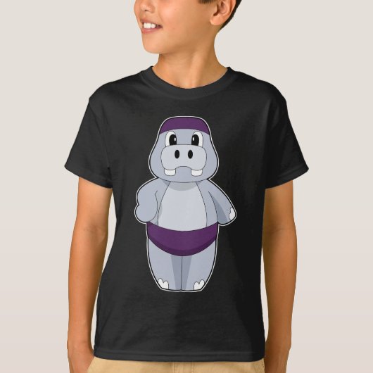 T-shirt Hippo casquette de natation (Devant)