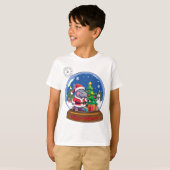 T-shirt Hippo Christmas Snowglobe (Devant entier)