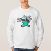 T-shirt Hippo comme mécanique avec clé (Devant)