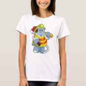 T-shirt Hippo comme pompier avec l'alcool (Devant)