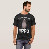 T-shirt Hippo cool Pour Hommes Femmes Hippopotamus Zoo Saf (Devant entier)