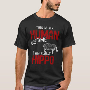 T-shirt Hippo costume humain
