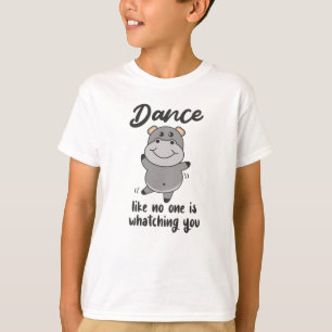 T-shirt Hippo Danse Comme Personne Ne Vous Regarderait