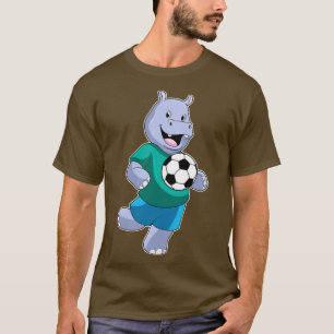 T-shirt Hippo en joueur de football