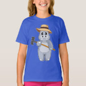 T-shirt Hippo Farmer Rake (Devant)