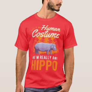 T-shirt Hippo Human Costume Halloween Hippo 4592