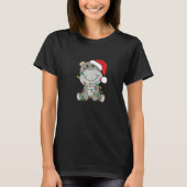 T-shirt Hippo Merry Christmas Winter Hippos Christmas 3 (Devant)