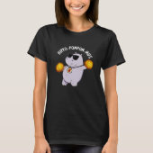 T-shirt Hippo-pompom-mus drôle Animal Hippo Pun Dark BG (Devant)