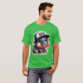 T-shirt Hippo pygmée 11 (Devant entier)