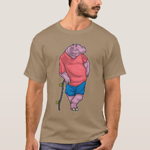 T-shirt Hippo Skateboard