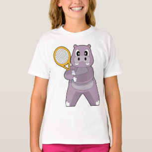 T-shirt Hippo Tennis Raquette