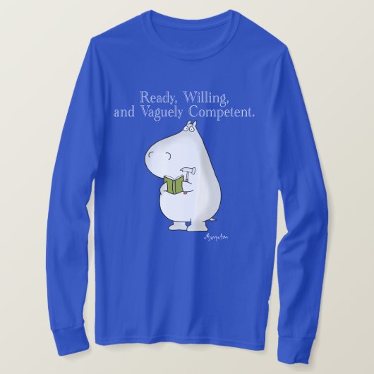T-shirt Hippo Vaguely Competent par Sandra Boynton (Design devant)