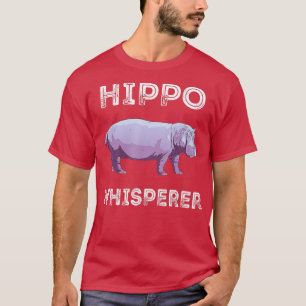 T-shirt Hippo Whisperer Afrique Safari Voyage Zookeeper Wi
