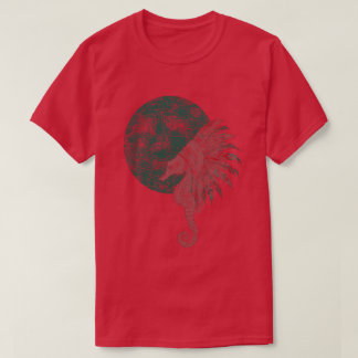 T-shirt hippocampe au bord de la lune