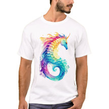 Hippocampe en aquarelle - Art IA