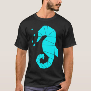 T-shirt Hippocampe Polygone Animal Marin Poisson Hippocamp