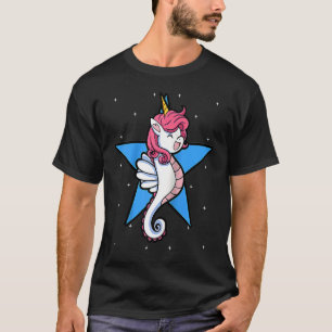 T-shirt Hippocampe Unicorne Aquatique de la mer Poisson d'