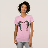 T-shirt Hippocampe vert (Devant entier)