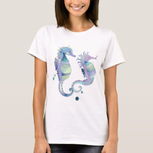 T-shirt Hippocampes de plage d'été