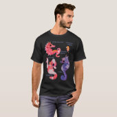 T-shirt Hippocampes - pastel (Devant entier)
