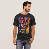 T-shirt Hippocampes - sombre (Devant entier)