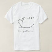 T-shirt Hippoposthumous (Pale print for dark t-shirts) Cla (Design devant)