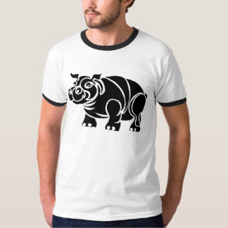 T-shirt hippopotame