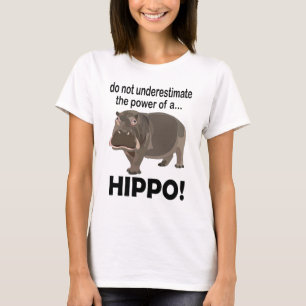 T-Shirt Hippopotame Animal Drôle Hippo