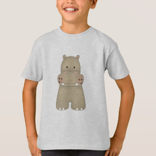 T-shirt Hippopotame de bande dessinée
