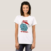 T-shirt Hippopotame de Noël (Devant entier)