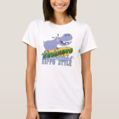 T-shirt Hippopotame de surfer (Devant)