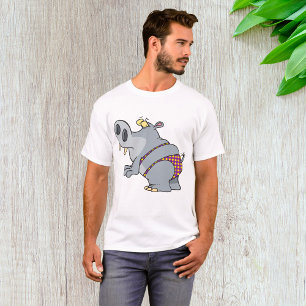 T-shirt Hippopotame En Bikini