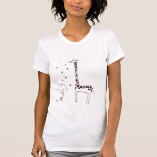 T-shirt Hippopotame et girafe