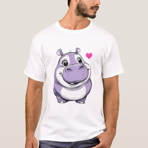 T-shirt Hippopotame Heureux