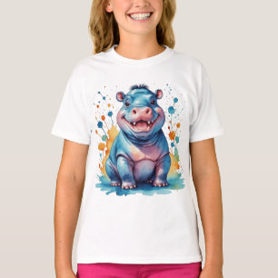 T-shirt Hippopotame mignon