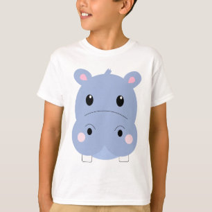 T-shirt Hippopotame mignon motif chambre d'enfants