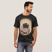 T-shirt Hippopotame Moo Deng (Devant entier)