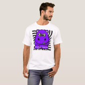 T-shirt Hippopotame pourpre de Hypno (Devant entier)